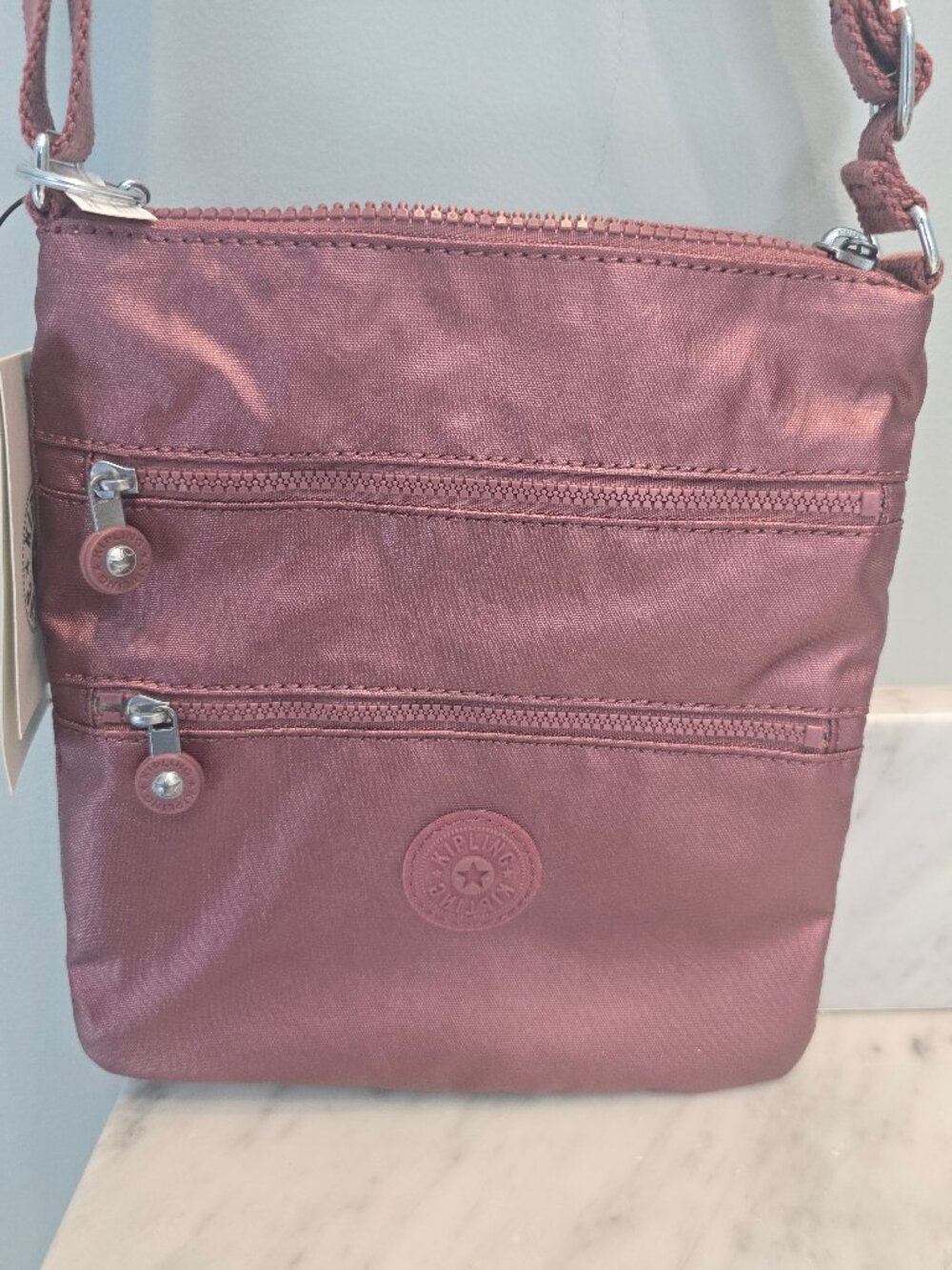 NWT Kipling Crossbody Keiko Plum Bag